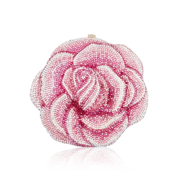 Judith Leiber Rose Romance - Judith Leiber Crystal Clutch - Luxury Evening Bag - Shop at Coveti