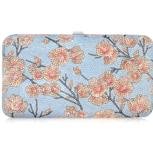 Judith Leiber Smooth Rectangle Spring Cherry - Judith Leiber Crystal Clutch - Luxury Evening Bag - Shop at Coveti