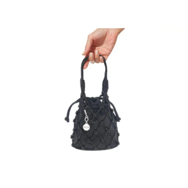 Judith Leiber Sparkle Net Pouch Black - Judith Leiber Crystal Clutch - Luxury Evening Bag - Shop at Coveti