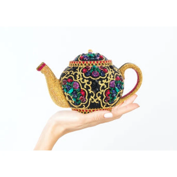 Judith Leiber Teapot Jasmine - Judith Leiber Crystal Clutch - Luxury Evening Bag - Shop at Coveti