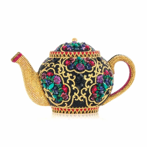 Judith Leiber Teapot Jasmine - Judith Leiber Crystal Clutch - Luxury Evening Bag - Shop at Coveti