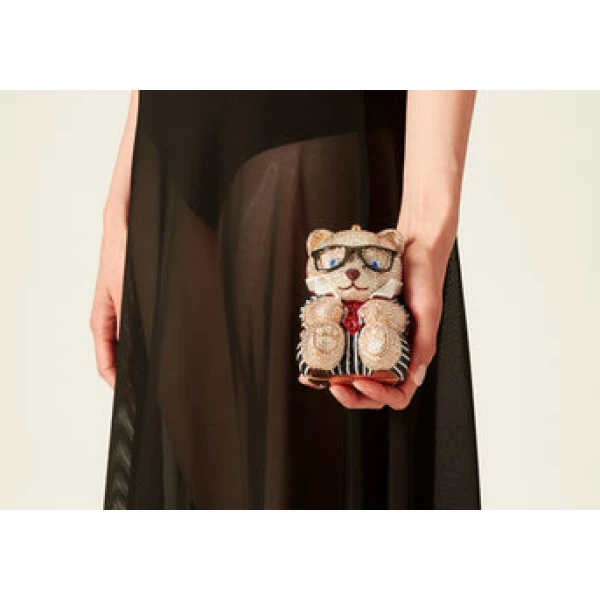 Judith Leiber Teddy Bear Mr. Smith - Judith Leiber Crystal Clutch - Luxury Evening Bag - Shop at Coveti