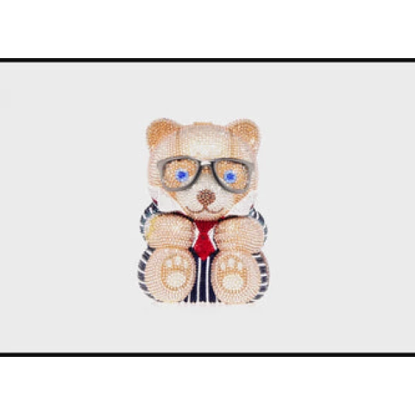 Judith Leiber Teddy Bear Mr. Smith - Judith Leiber Crystal Clutch - Luxury Evening Bag - Shop at Coveti