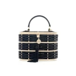 Judith Leiber Willow Crystal Woven Top Handle Black - Judith Leiber Crystal Clutch - Luxury Evening Bag - Shop at Coveti