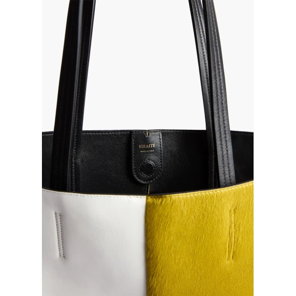 Khaite Piper Patchwork Tote, view 3