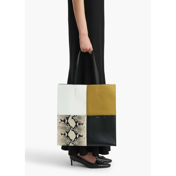 Khaite Piper Patchwork Tote, view 5