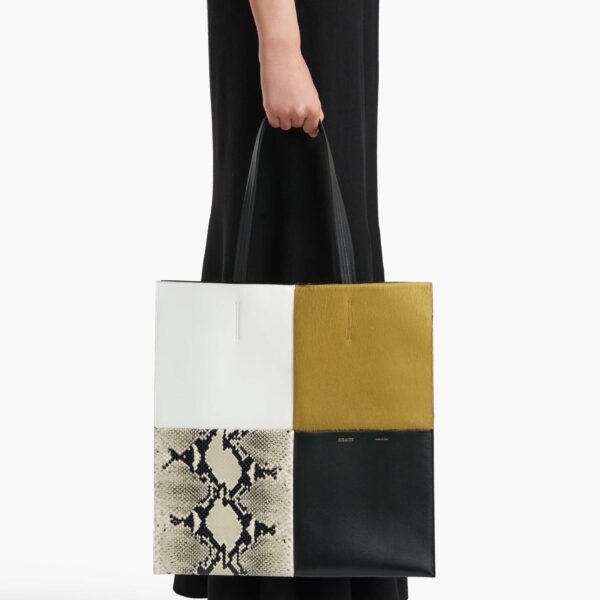 Khaite Piper Patchwork Tote - Khaite Totes & Top-Handle Bags - The Lotus Tote Bag - Shop at Coveti