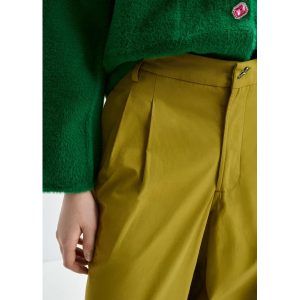 Essentiel Antwerp Khaki tapered-leg pants, view 4