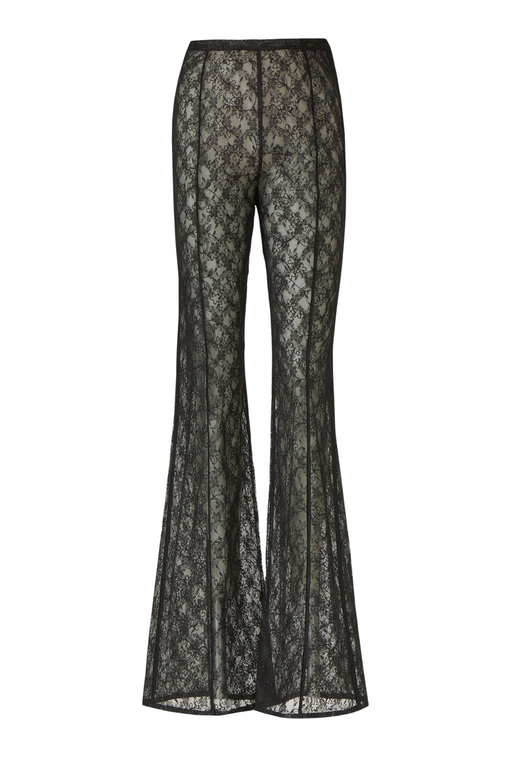 Costarellos Lannie Corded Lace Wide-Leg Trousers