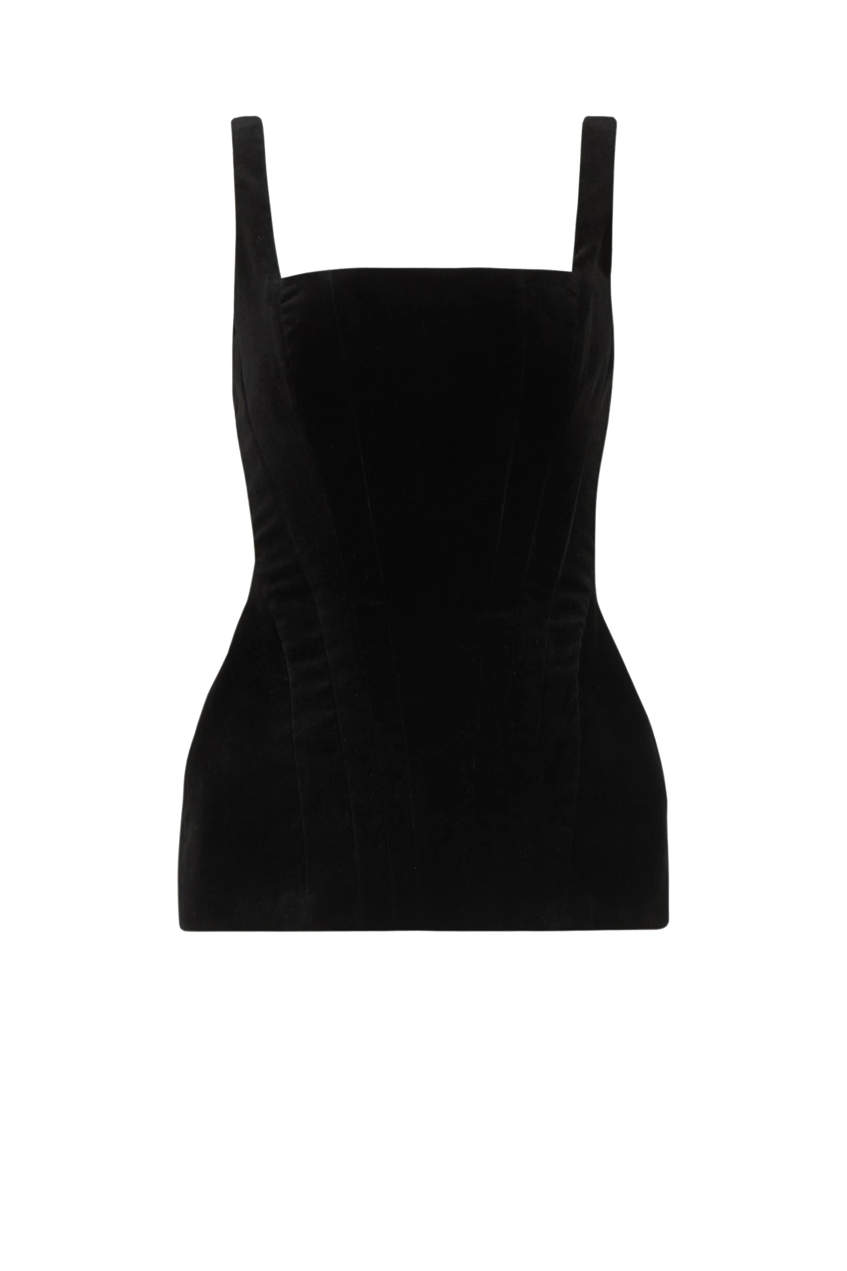 Leeren-Velvet-Boned-Bustier-Costarellos-Tops85686_nobg Costarellos Tops - Romantic Greek Lace - Shop at Coveti