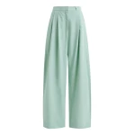 Essentiel Antwerp Light blue cotton wide-leg pants - Essentiel Antwerp Pants - Colorful Belgian Design - Shop at Coveti