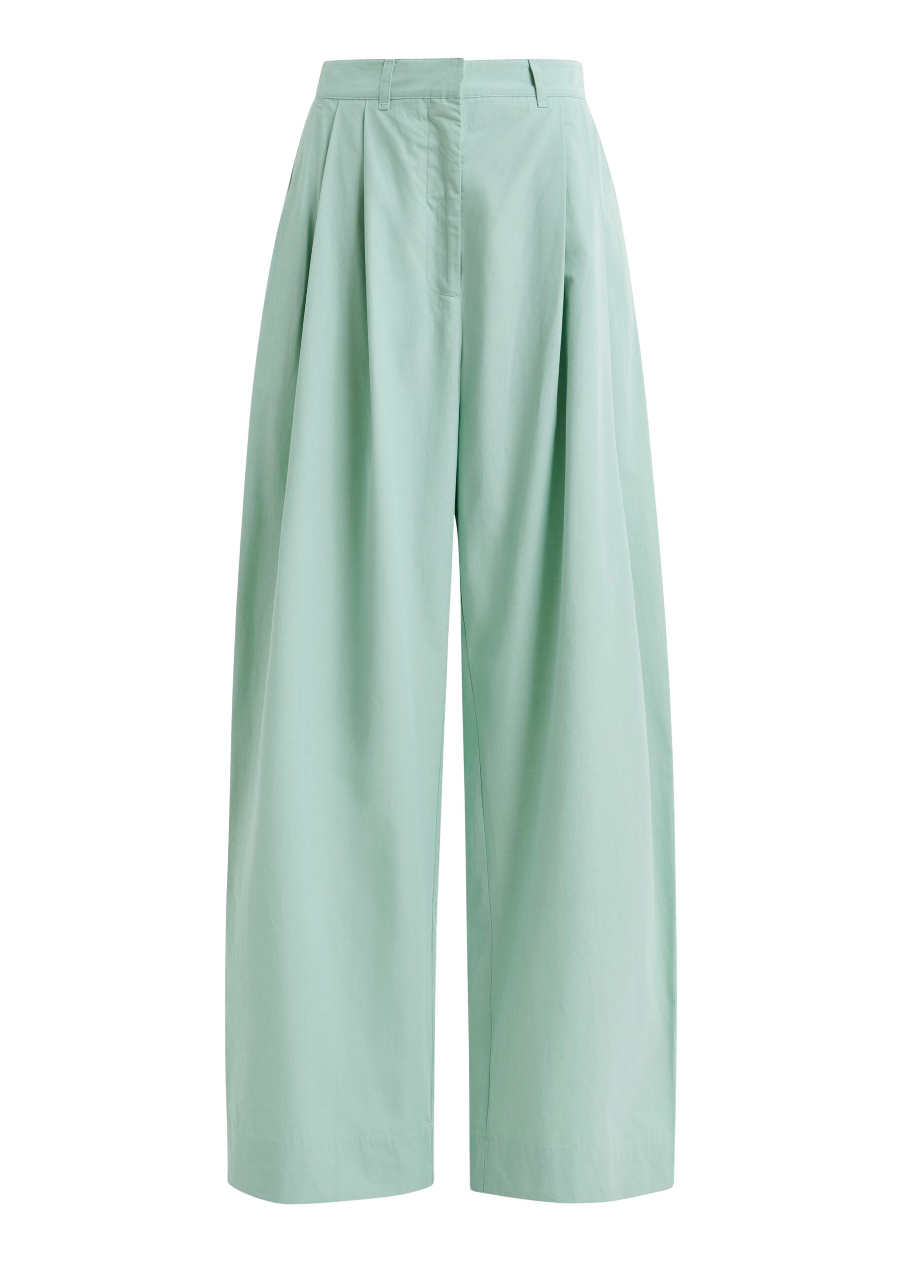 Essentiel Antwerp Light blue cotton wide-leg pants