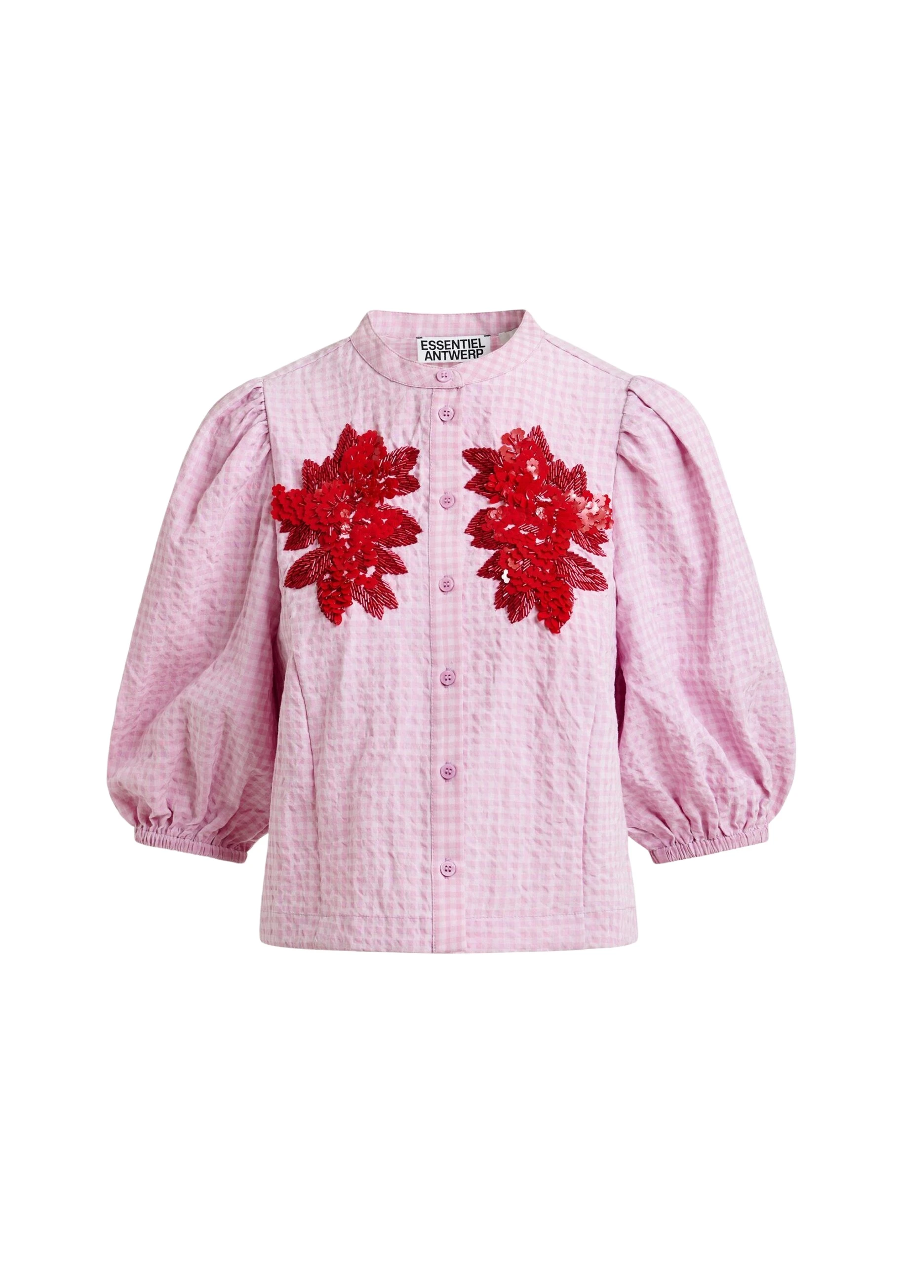 Light-pink-and-red-floral-sequin-and-bead-embellished-shirt-with-voluminous-sleeves-Essentiel-Antwerp-Shirts-scaled64397_nobg Essentiel Antwerp Light pink and red floral sequin and bead-embellished shirt with voluminous sleeves - Essentiel Antwerp Shirts - Colorful Belgian Design - Shop at Coveti