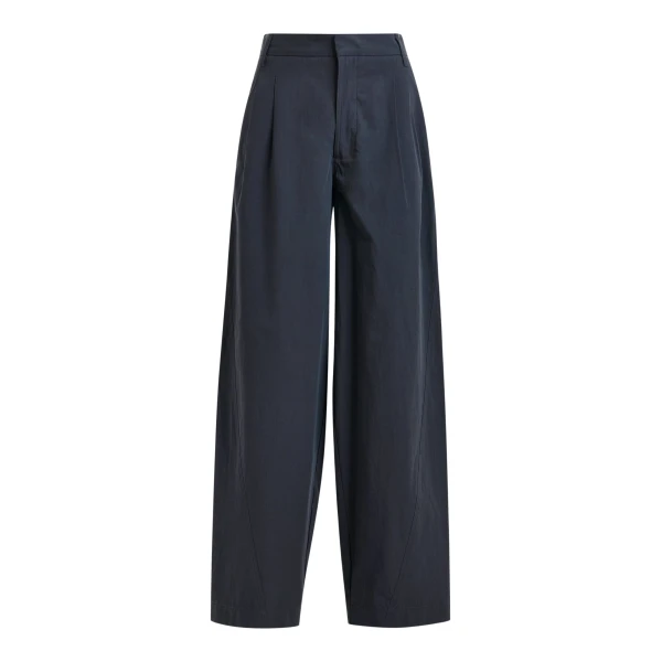 Essentiel Antwerp Navy tapered-leg pants - Essentiel Antwerp Pants - Colorful Belgian Design - Shop at Coveti