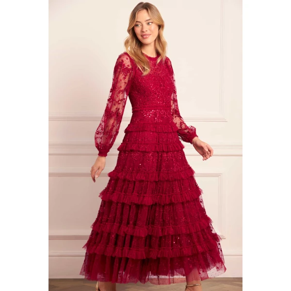 Needle and Thread cocktail dress - sequin embellished | Shop luxury evening wear at Coveti