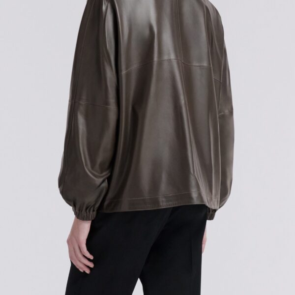 Nour Hammour Jackets Color | Anorak Light Leather Windbreaker Jacket luxury leather Jackets from Coveti