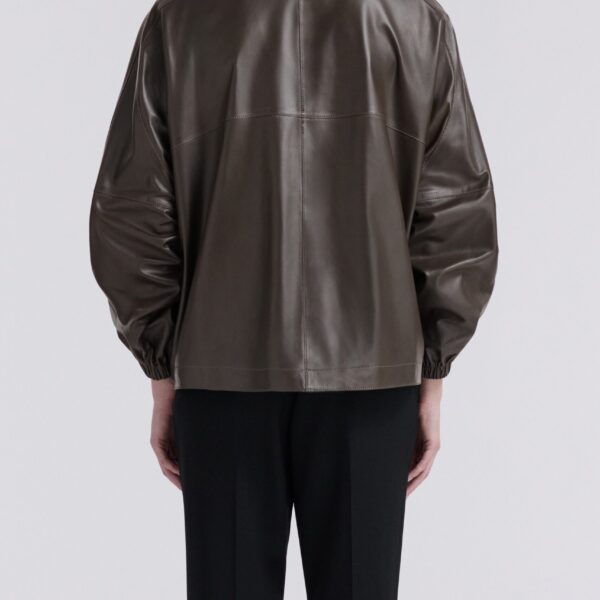 Nour Hammour Jackets Color | Anorak Light Leather Windbreaker Jacket luxury leather Jackets from Coveti