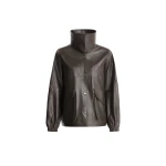 Nour Hammour Jackets Color | Anorak Light Leather Windbreaker Jacket luxury leather Jackets from Coveti