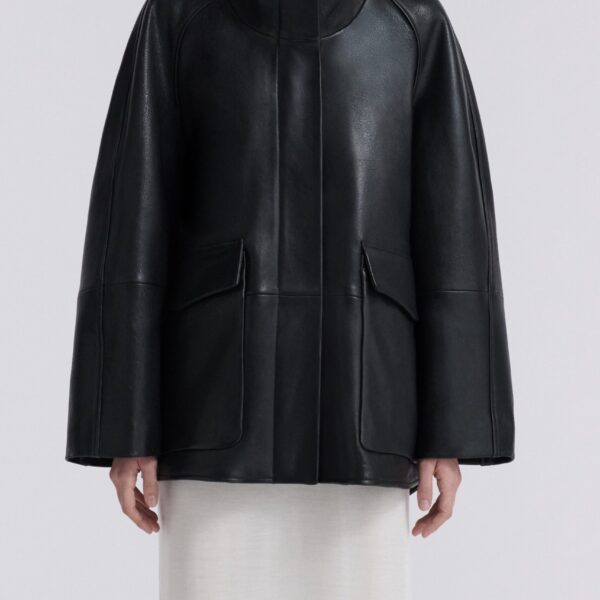 Nour Hammour Jackets Color | Ansel Opulent Leather Jacket luxury leather Jackets from Coveti