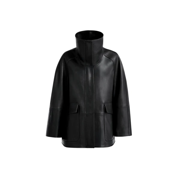 Nour Hammour Jackets Color | Ansel Opulent Leather Jacket luxury leather Jackets from Coveti