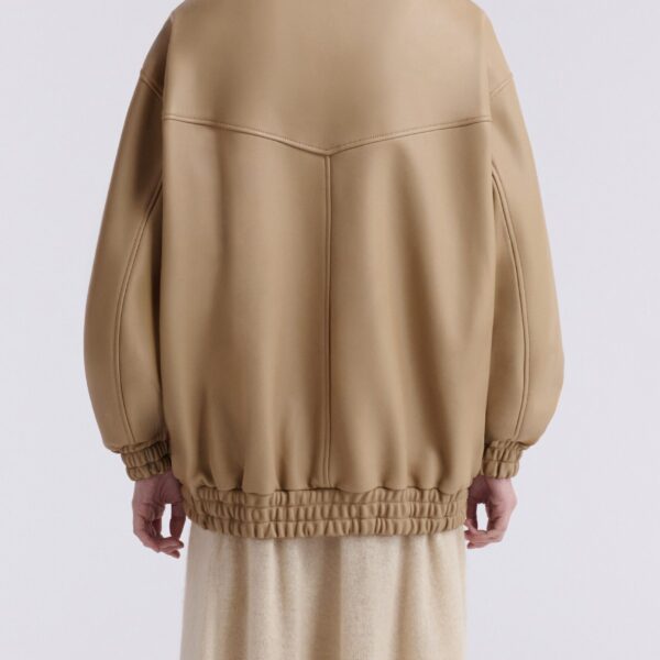 Nour Hammour Jackets Color | Beck Modern Leather Bomber luxury leather Jackets from Coveti