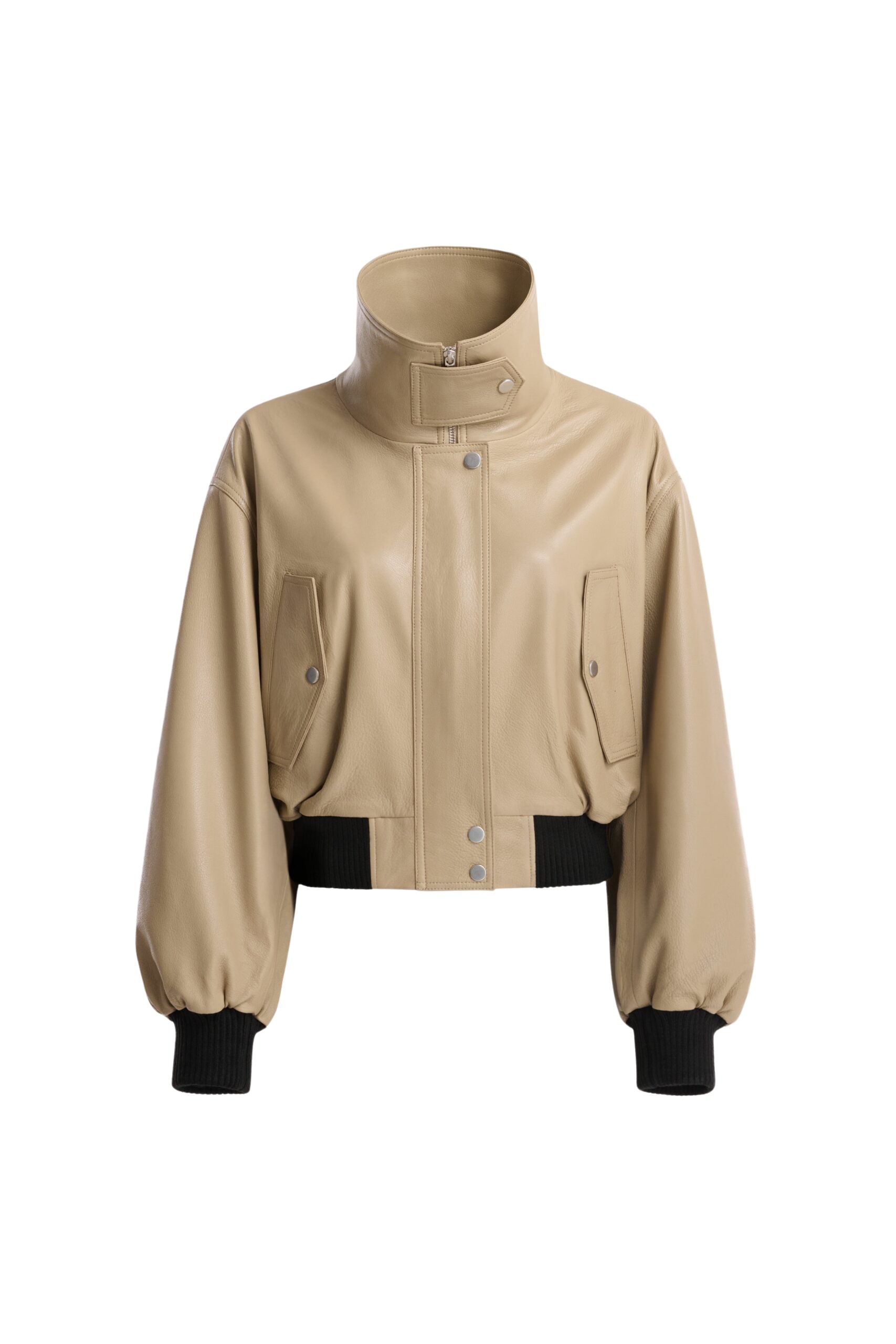 Nour Hammour Briar Cropped Bomber Jacket