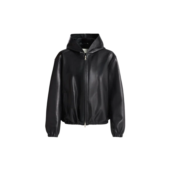 Leo Supple Leather Hoodie