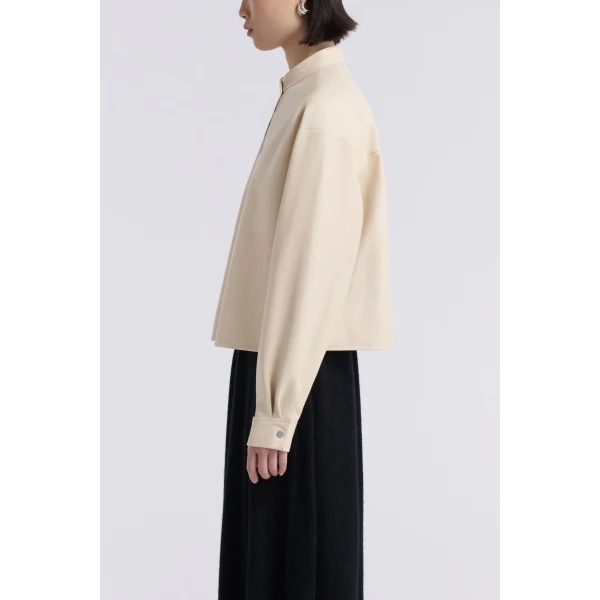 Nour Hammour Lucien Elegant Leather Jacket, view 3
