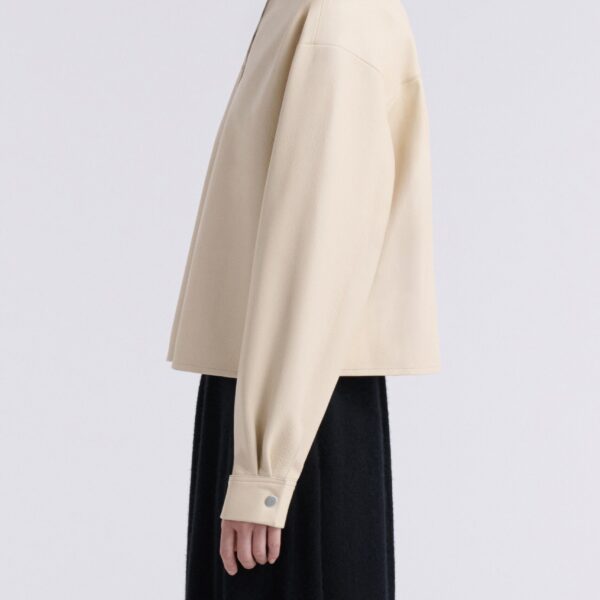 Nour Hammour Jackets Color | Lucien Elegant Leather Jacket luxury leather Jackets from Coveti