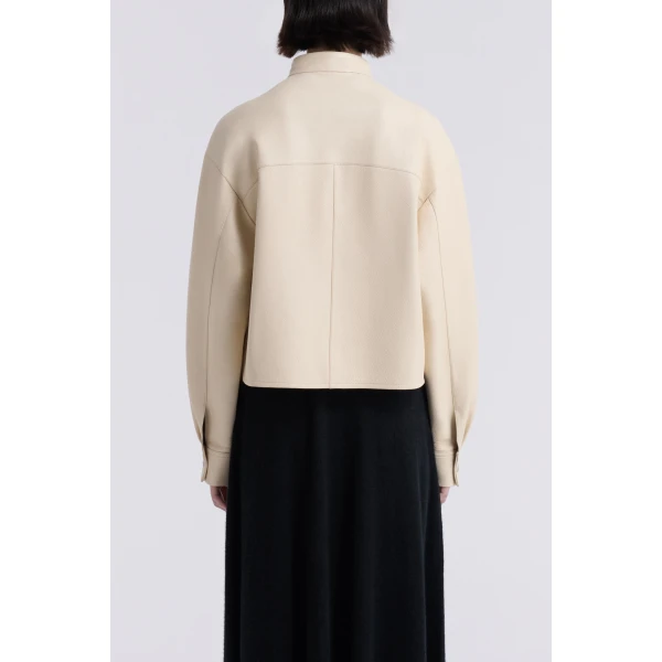Nour Hammour Lucien Elegant Leather Jacket, view 4
