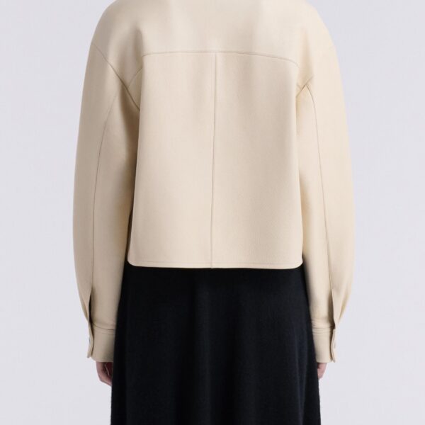 Nour Hammour Jackets Color | Lucien Elegant Leather Jacket luxury leather Jackets from Coveti