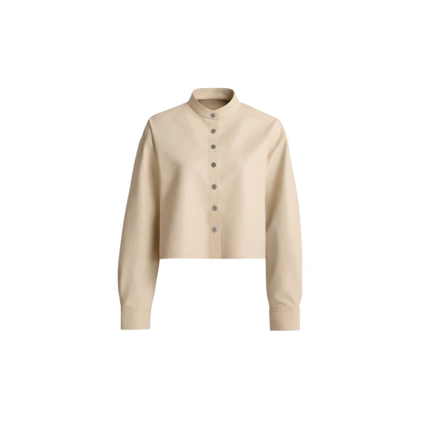 Nour Hammour Jackets Color | Lucien Elegant Leather Jacket luxury leather Jackets from Coveti