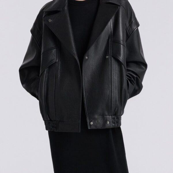 Nour Hammour Jackets Color | Micah Sumptuous Leather Bomber luxury leather Jackets from Coveti