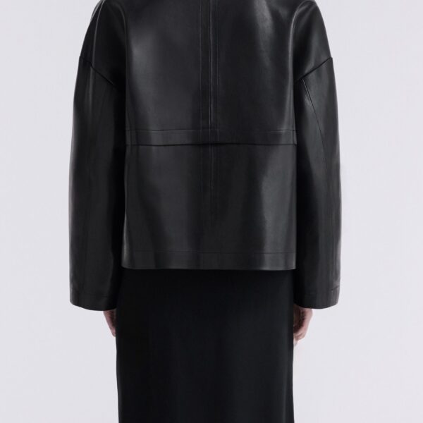 Nour Hammour Jackets Color | Park Soft Leather Jacket luxury leather Jackets from Coveti