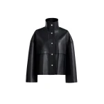 Nour Hammour Jackets Color | Park Soft Leather Jacket luxury leather Jackets from Coveti