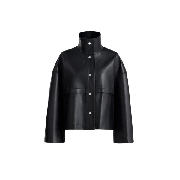 Nour Hammour Jackets Color | Park Soft Leather Jacket luxury leather Jackets from Coveti