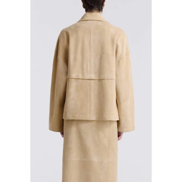 Nour Hammour Park Soft Suede Jacket, view 5