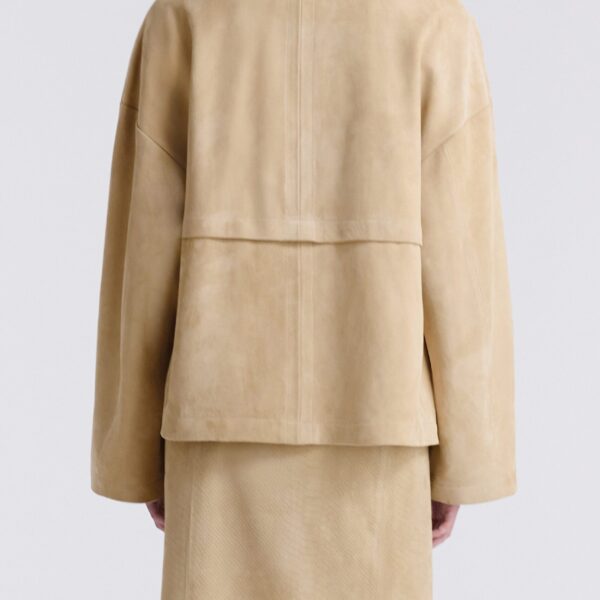 Nour Hammour Jackets Color | Park Soft Suede Jacket luxury leather Jackets from Coveti