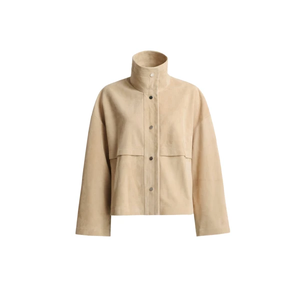 Nour Hammour Jackets Color | Park Soft Suede Jacket luxury leather Jackets from Coveti