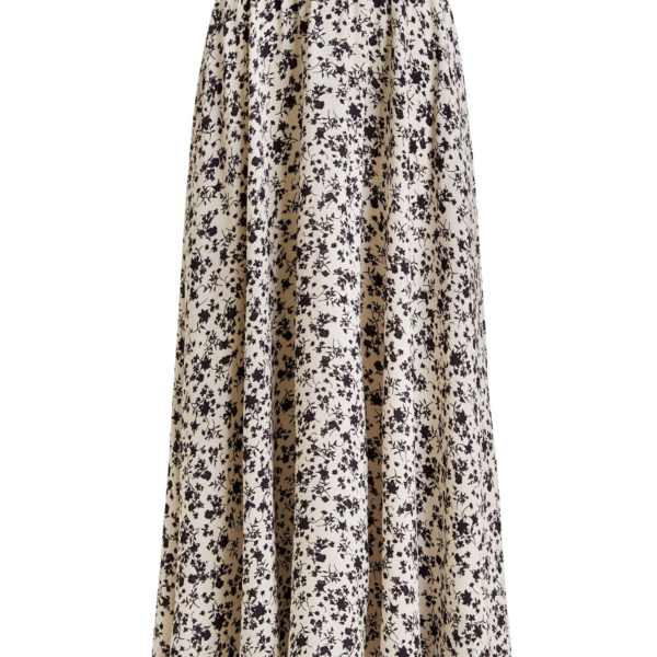 Essentiel Antwerp Off-white and black floral maxi skirt - Essentiel Antwerp Skirts - Colorful Belgian Design - Shop at Coveti
