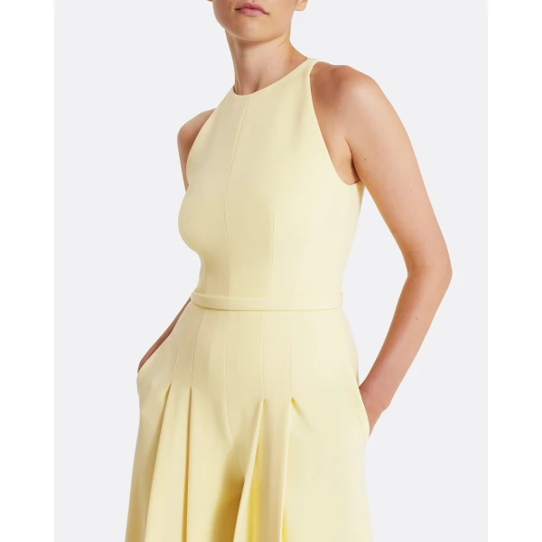 Safiyaa Althea Jumpsuit in Pale Yellow, view 4