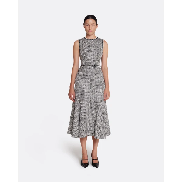 Safiyaa Andrea Midi Dress in Greyscale, view 2