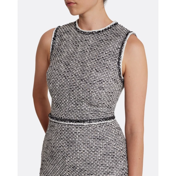 Safiyaa Andrea Midi Dress in Greyscale, view 4