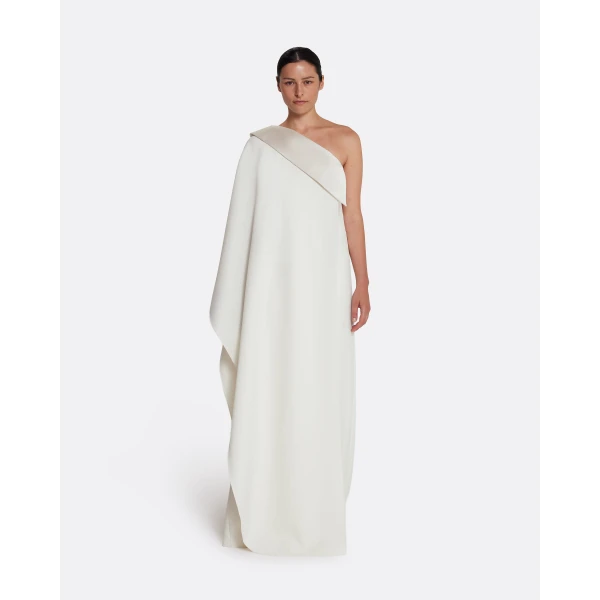 Safiyaa Eleonora Long Dress in Ivory, view 2