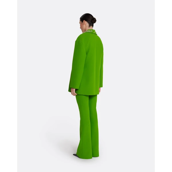 Safiyaa Giovanna Top in Verdant Green with Multi-greens, view 4