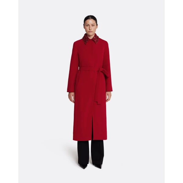 Safiyaa Lillita Jacket in Azalea Red with Multi-reds, view 2