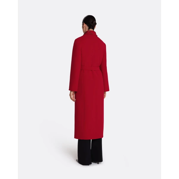 Safiyaa Lillita Jacket in Azalea Red with Multi-reds, view 3