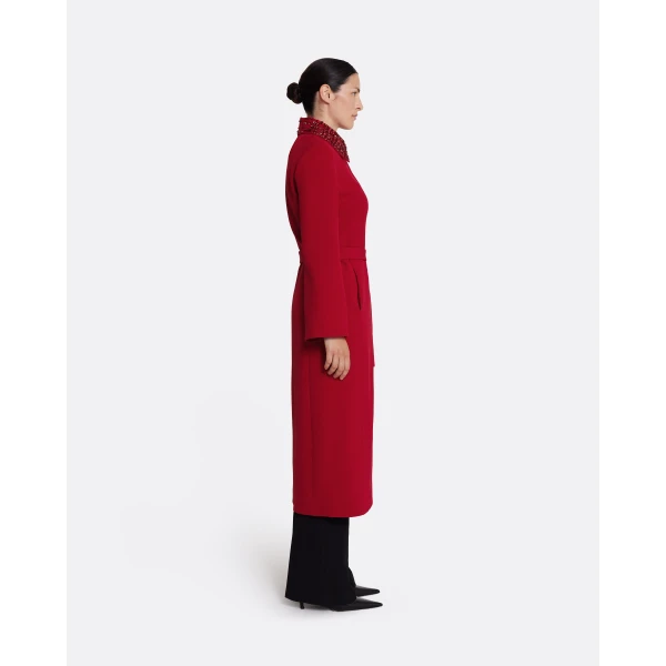 Safiyaa Lillita Jacket in Azalea Red with Multi-reds, view 5
