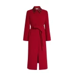 Safiyaa Lillita Jacket in Azalea Red with Multi-reds - Safiyaa Jackets - Heavy Crepe Cape Gown - Shop at Coveti
