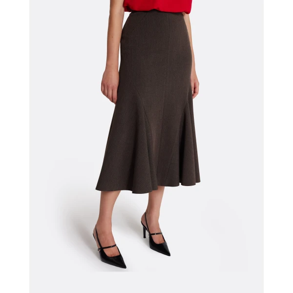 Safiyaa Marialuisa Skirt in Soft Brown, view 5
